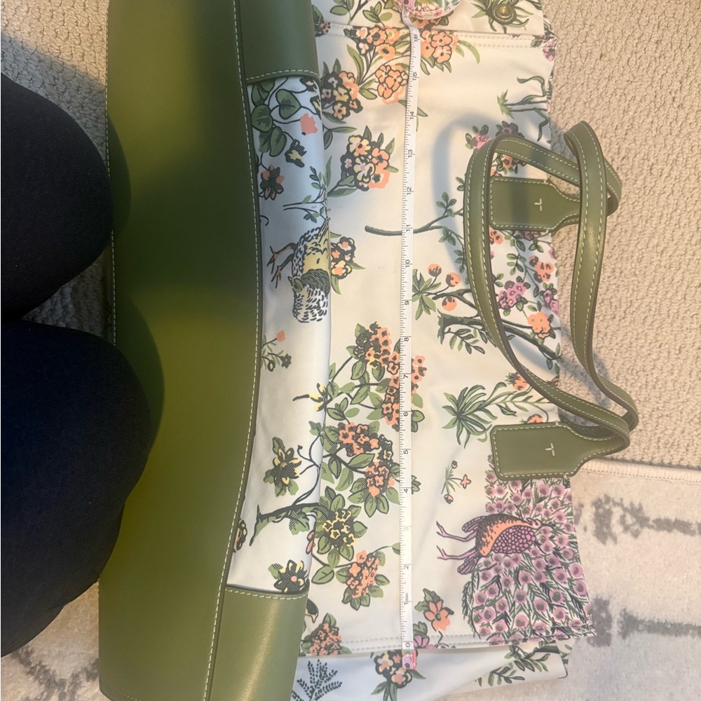 Tory Burch Ella Tote Bag Rare Foral Motif